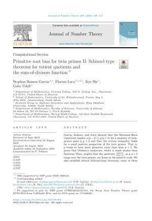 Primitive Root Bias for Twin Primes II: Schinzel-Type Theorems for Totient Quotients and ✩ the Sum-Of-Divisors Function