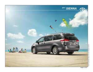 2011 Toyota Sienna Brochure