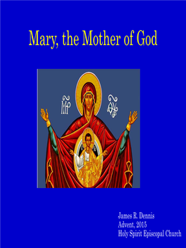 Mary, the Mother of God