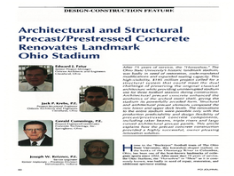 Architectural and Structural Precast/Prestressed Concrete Renovates Landmark Ohio Stadium