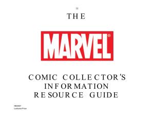 The Marvel Comic Collector's Information Resource Guide