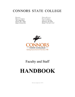 Faculty and Staff Handbook