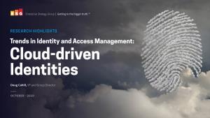 Trends in Identity and Access Management: Cloud-Driven Identities