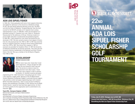 22Nd Annual Ada Lois Sipuel Fisher Scholarship Golf Tournament