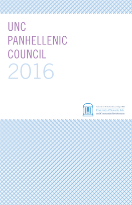 Unc Panhellenic Council 2016 Maps