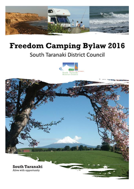Freedom Camping Bylaw (2016)