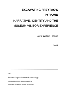 Excavating Freytag's Pyramid Narrative, Identity and the Museum