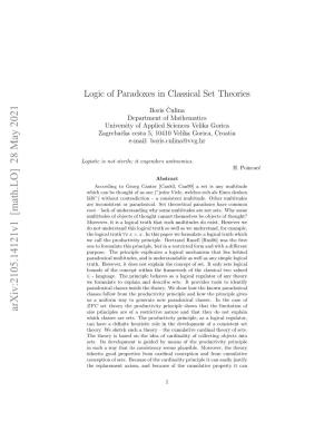 Logic of Paradoxes in Classical Set Theories