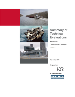 Summary of Technical Evaluations