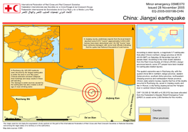 Jiangxi Earthquake