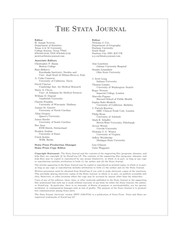 The Stata Journal