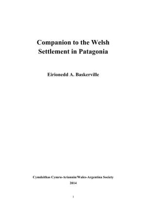 Companion to the Welsh Settlement in Patagonia