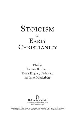 Stoicism in Early Christianity