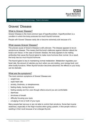 Graves' Disease? Graves' Disease Is the Most Common Type of Hyperthyroidism