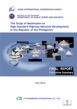 The Study of Master Plan on High Standard Highway Network Development in the Republic of the Philippines