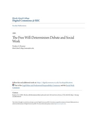 The Free Will-Determinism Debate and Social Work