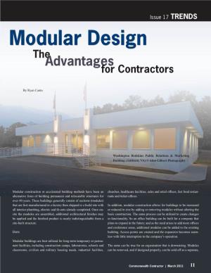 Modular Design the Advantages for Contractors