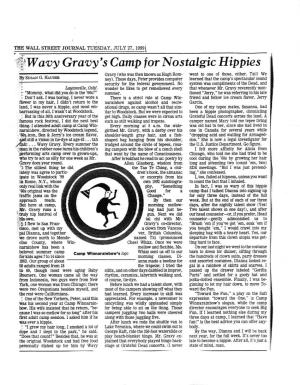 Wavy Gravy's Camp for Nostalgic Hippies