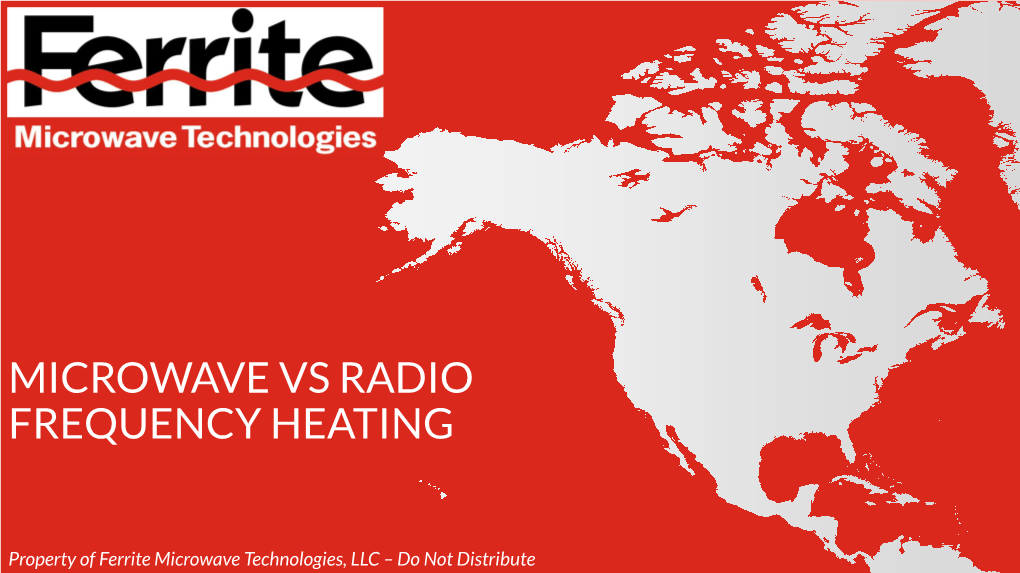 Microwave Vs Radio Frequency Heating