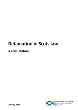 Defamation in Scots Law