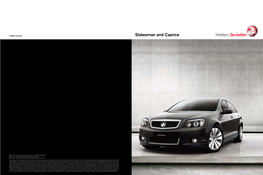 Brochure: Holden WM.I Statesman and Caprice (September 2009)