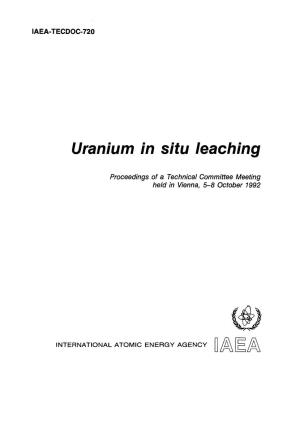 Uranium in Situ Leaching