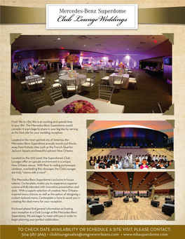 200 Level Club Lounge Wedding Packet- REVISED 2016.Indd