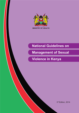 National Guidelines on Management of Sexual Violence in Kenya