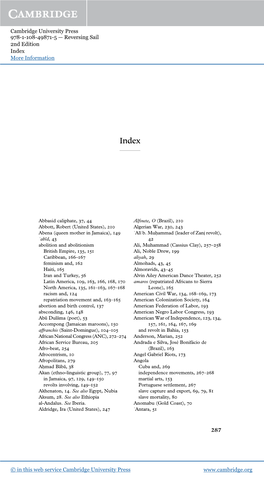 Cambridge University Press 978-1-108-49871-5 — Reversing Sail 2Nd Edition Index More Information