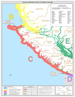 Tsunami Notification Zone C for Brish Columbia