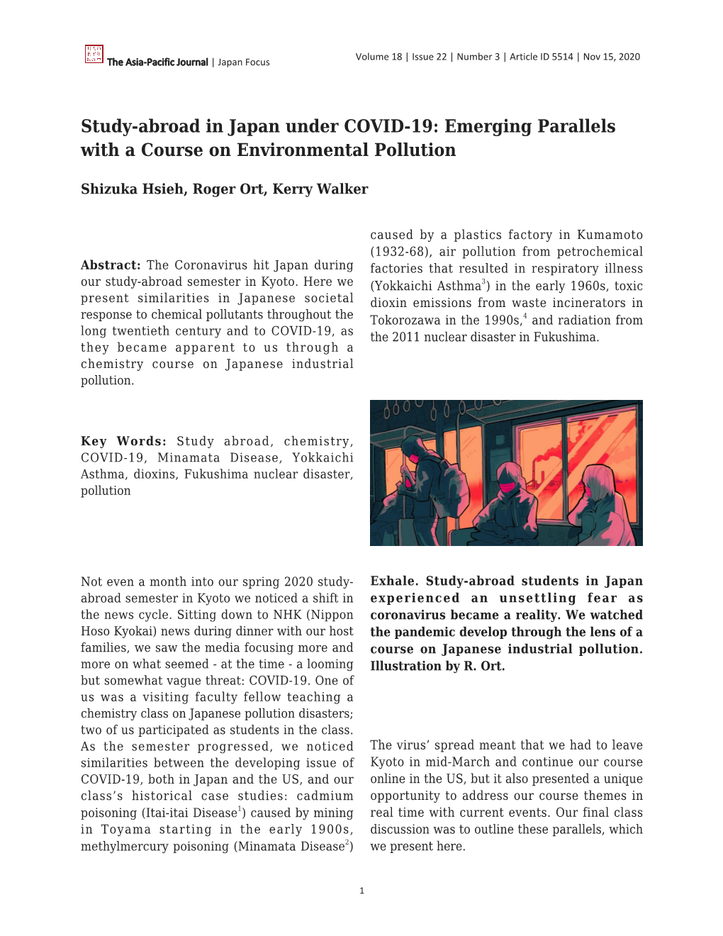 Study-Abroad in Japan Under COVID-19: Emerging Parallels with a Course on Environmental Pollution