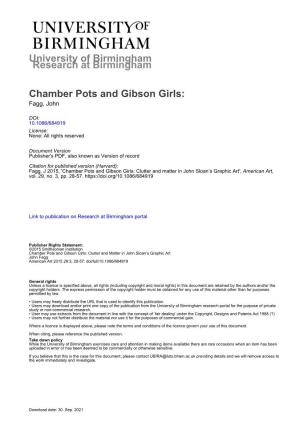 Chamber Pots and Gibson Girls: Fagg, John
