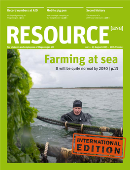 Farming at Sea It Will Be Quite Normal by 2050 | P.13 2 >> Labour of Love >> PAUL + STARLIGHT Paul Gerlach, Graphic Artist, Freelancer at Communications Services