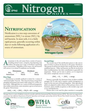 Nitrogen Notes: Nitrification