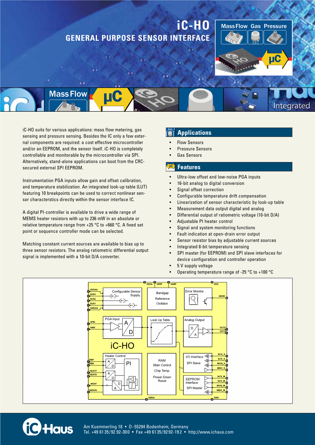 Ic-HO GENERAL PURPOSE SENSOR INTERFACE