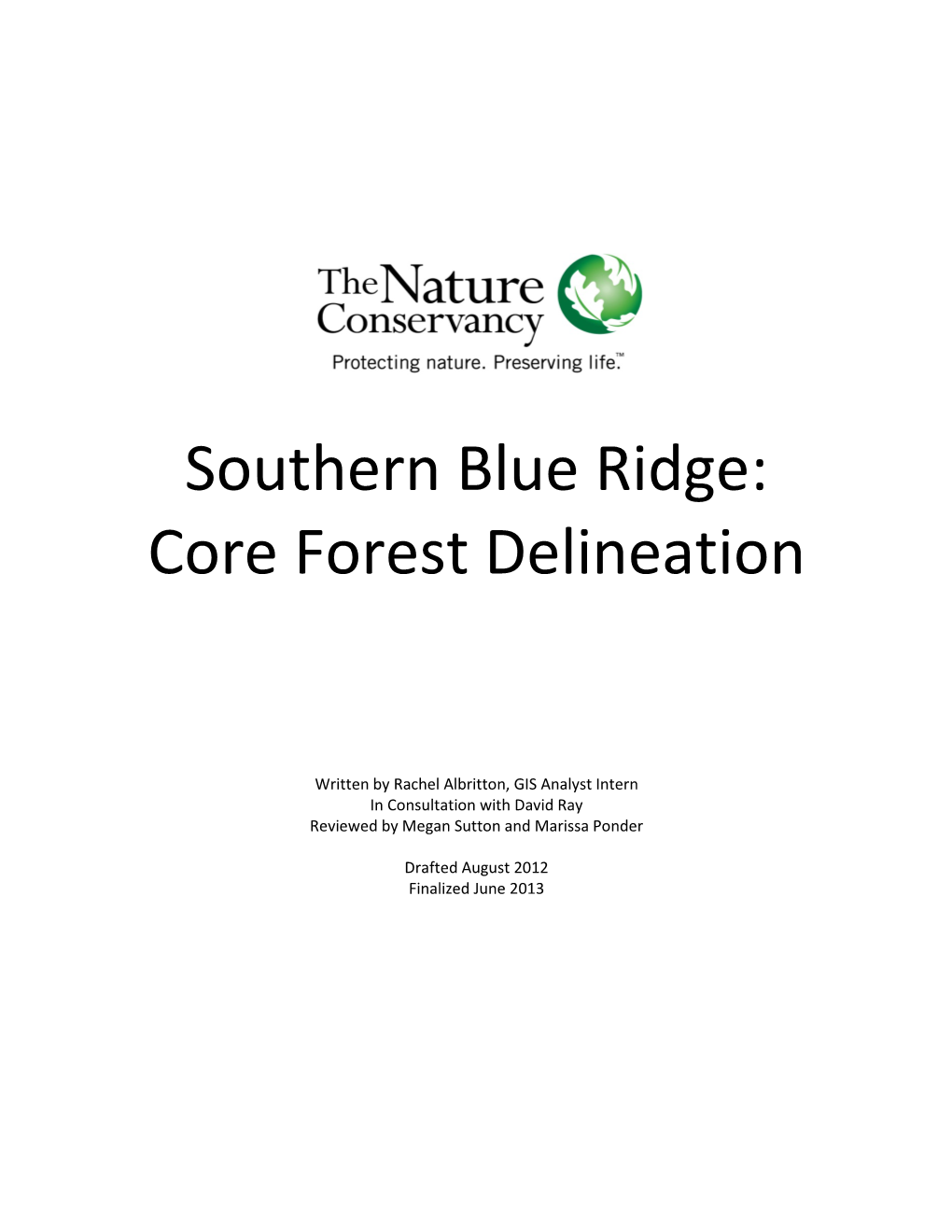 Core Forest Delineation