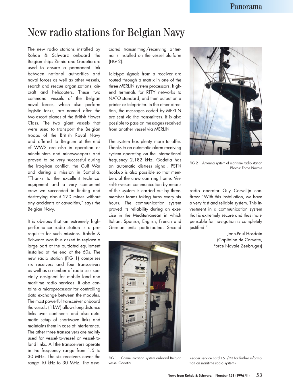 News from Rohde & Schwarz Number 151 (1996/II) 53