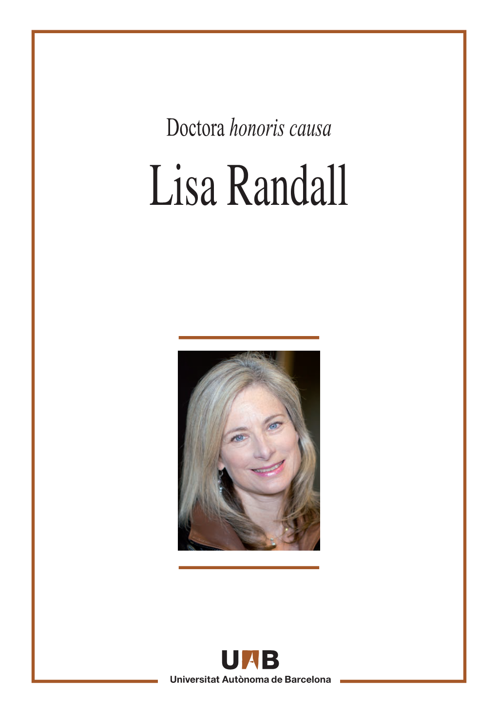 Doctora Honoris Causa Lisa Randall