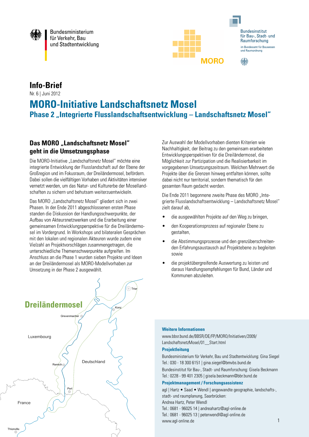 MORO-Initiative Landschaftsnetz Mosel Phase 2 „Integrierte Flusslandschaftsentwicklung – Landschaftsnetz Mosel”