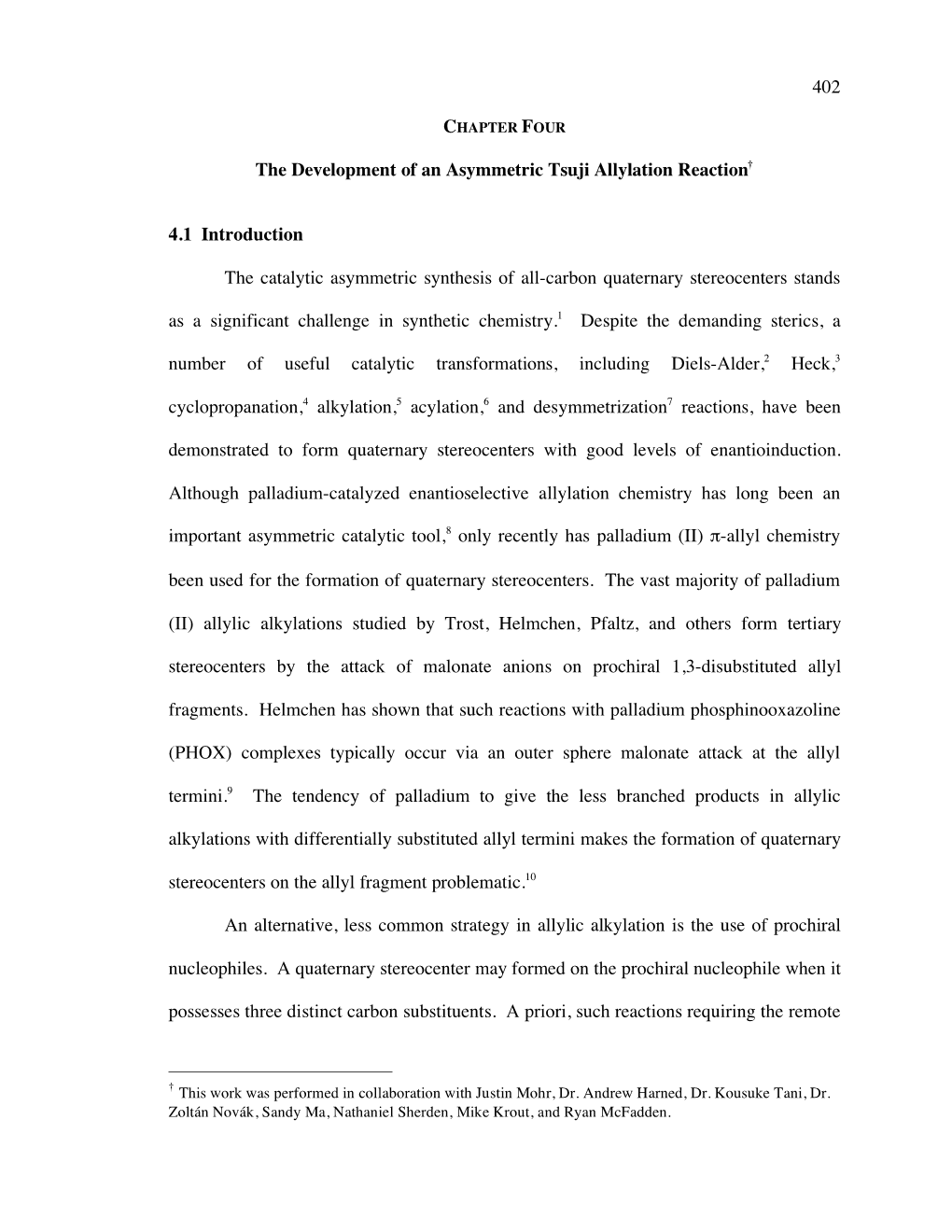 402 the Development of an Asymmetric Tsuji Allylation