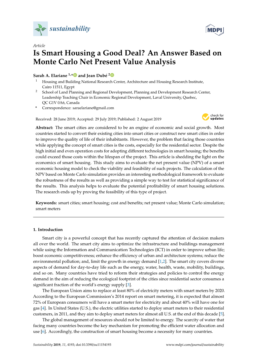An Answer Based on Monte Carlo Net Present Value Analysis