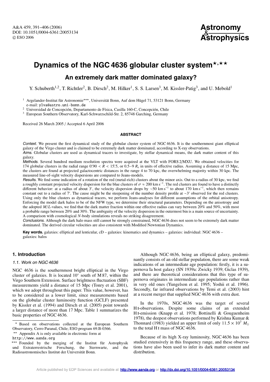 Dynamics of the NGC 4636 Globular Cluster System�,�� an Extremely Dark Matter Dominated Galaxy?