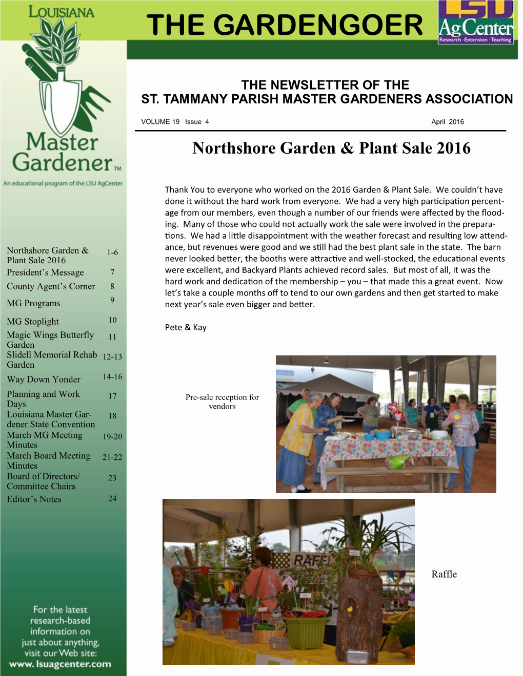 The Gardengoer the Newsletter of the St. Tammany Parish