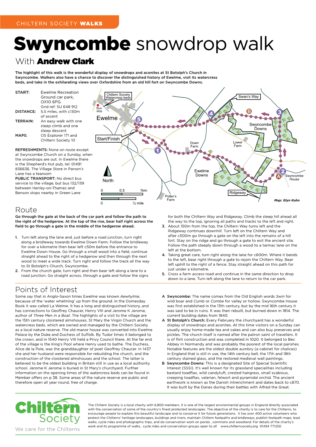 Swyncombe Snowdrop Walk with Andrew Clark