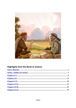Highlights from the Book of Joshua Source Material