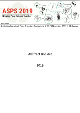 Abstract Booklet 2019