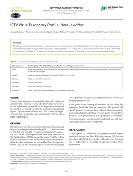 ICTV Virus Taxonomy Profile: Herelleviridae