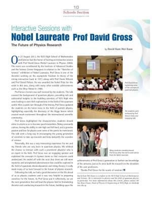 Nobel Laureate Prof David Gross the Future of Physics Research by David Kum Wei Kuan