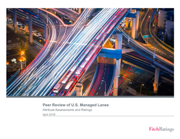 Managed Lanes Peer Review