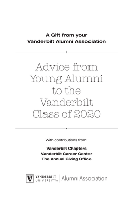 Advice from Young Alumni to the Vanderbilt Class of 2020